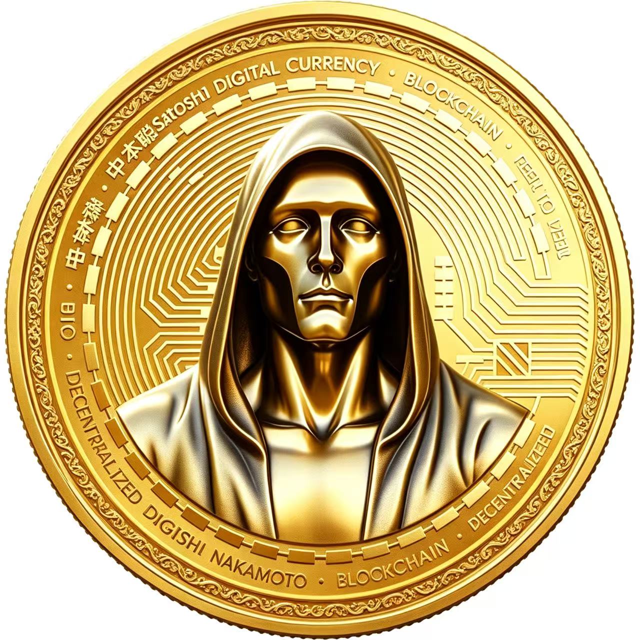 $中本聪 市值突破 1000 万美元，24h 成交 45 万美元